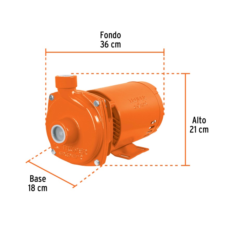 BOMBA ELECTRICA CENTRIFUGA PARA AGUA 1 HP TRUPER