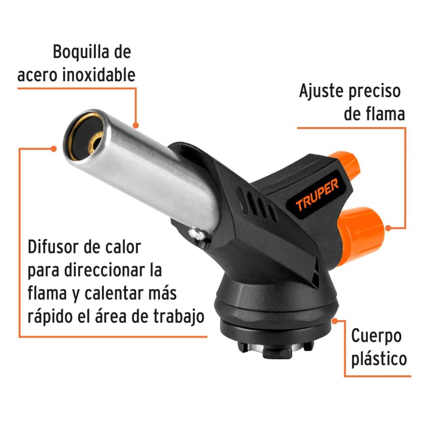 CILINDRO GAS BUTANO 220GR 1/4 VUELTA RED POWER
