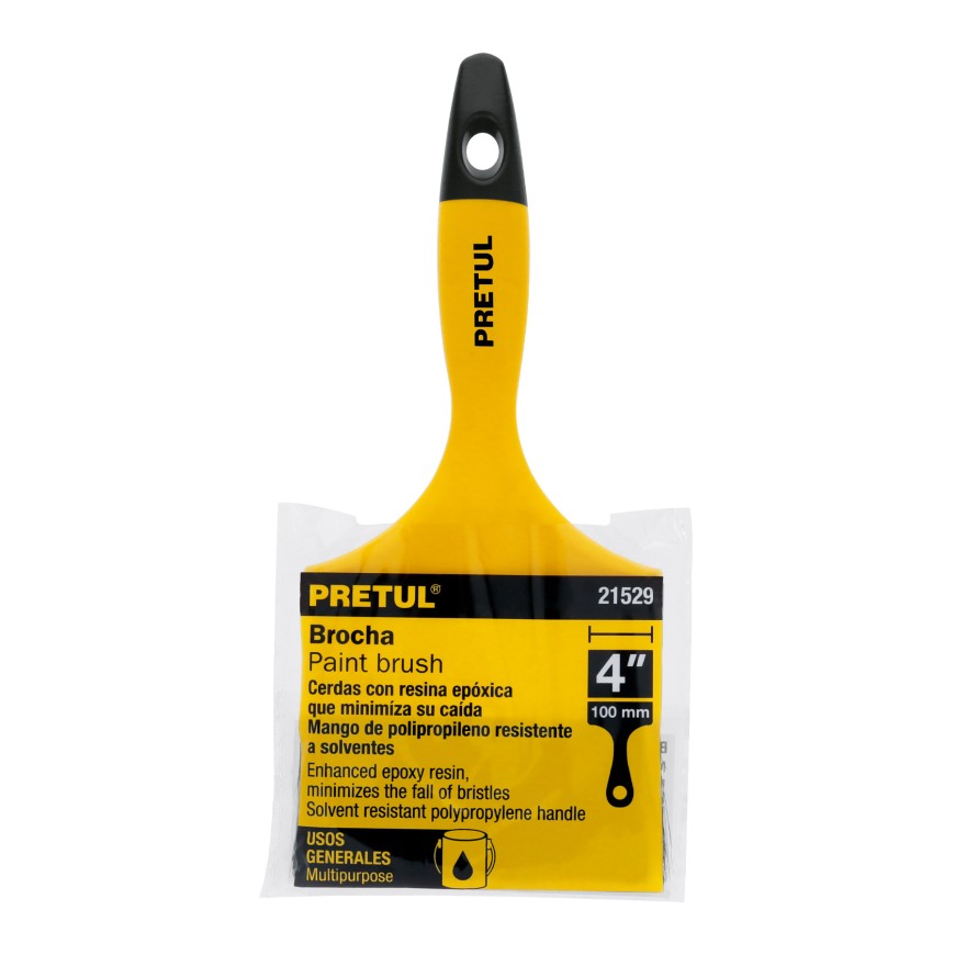 BROCHA MANGO PLASTICO 1" S.S. TOTAL