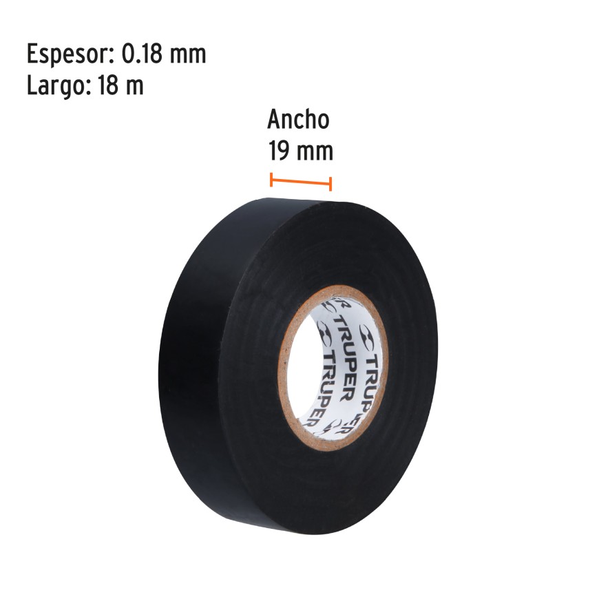 TAPE ELECTRICO NEGRO 3/4X18M PRETUL
