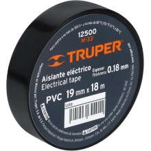 TAPE ELECTRICO NEGRO 3/4X18M TRUPER 