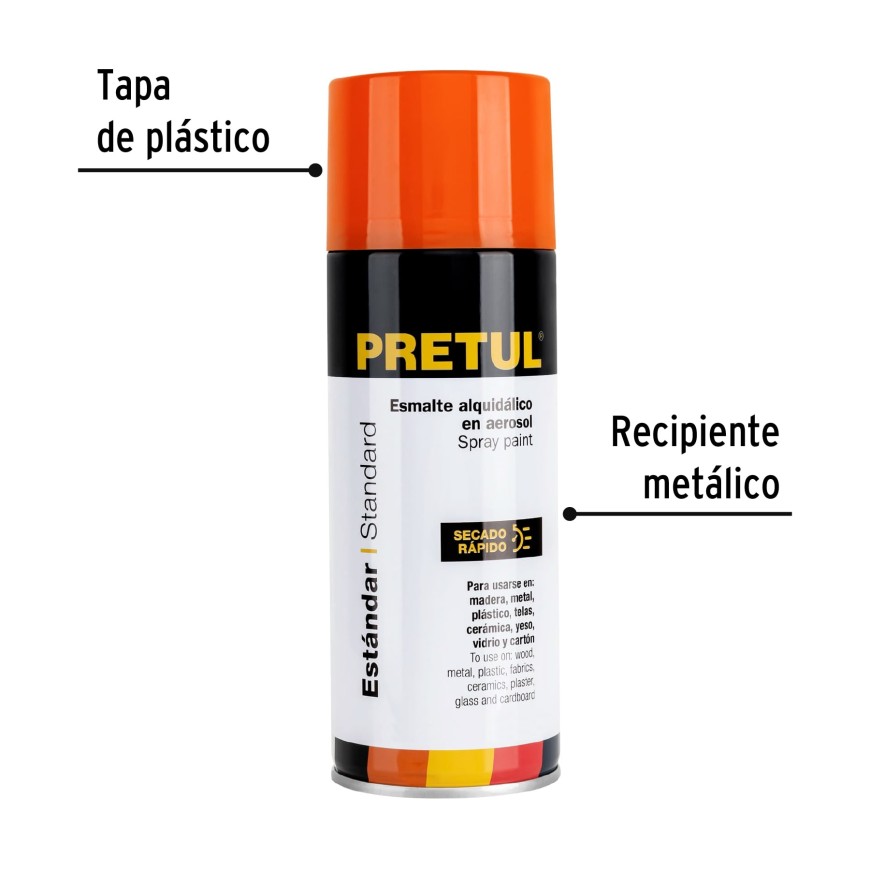 PINTURA SPRAY ROJO 300 ML PRETUL