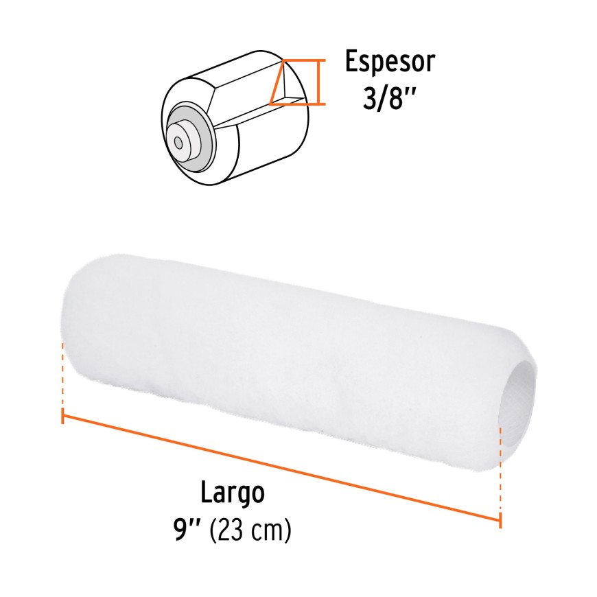 FELPA PARA RODILLO 4" WADFOW