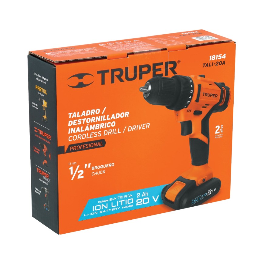 TALADRO INALAMBRICO 12V 3/8" PRETUL