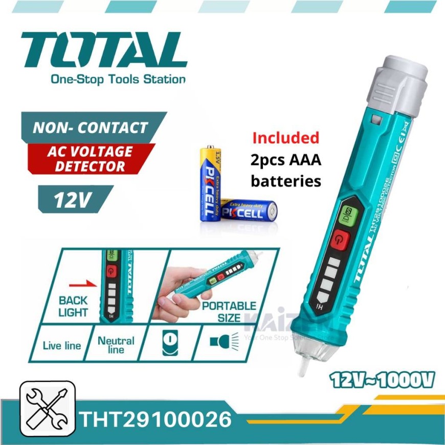 comprobador de tensión a LEDs 1000V E-Tools TT9330: esencial