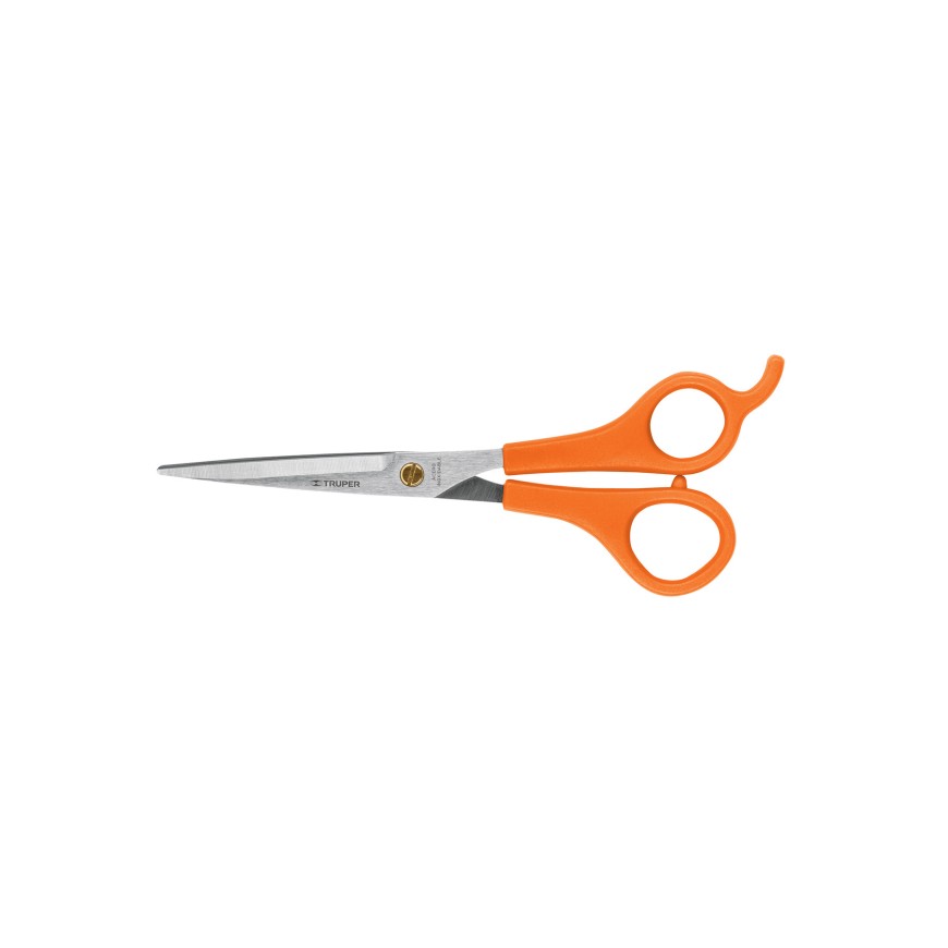 Tijera para Cortar Cabello Truper 6" TIPE-6 - Dismaco Tijera para estilista y peluqueria de 6 pulgadas Truper TIPE-6 acero inoxidable con descanso para dedo venta en Dismaco
