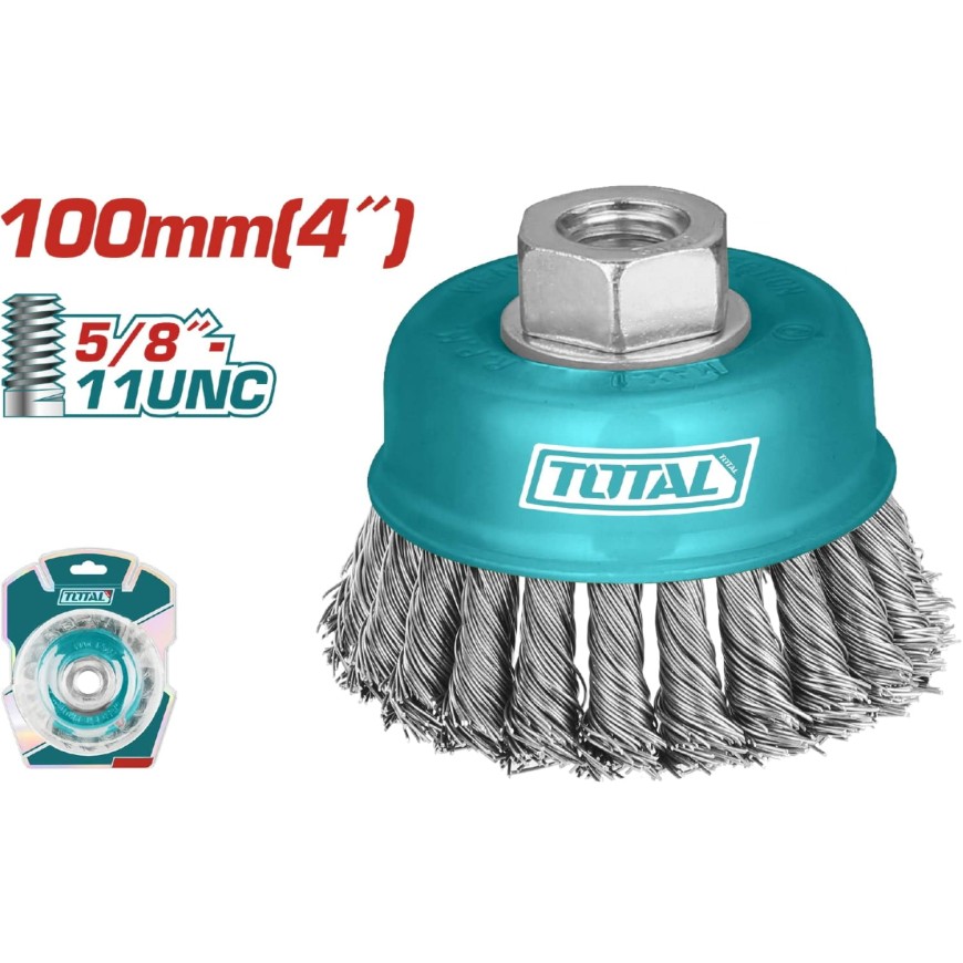 CEPILLO TRENZADO COPA 5/8X4 TOTAL