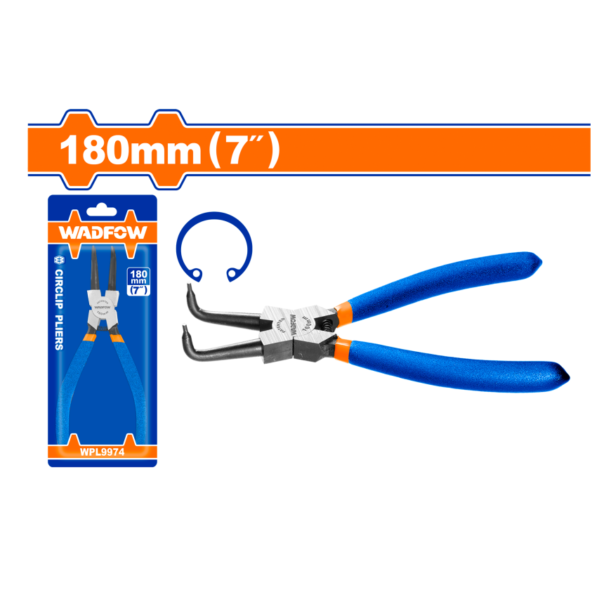 ALICATE PARA SEGUROS CURVO INTERIOR 7" WADFOW